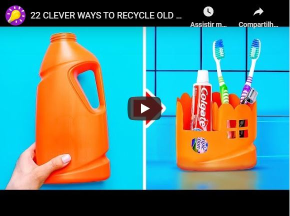 reciclagem - Idéias de Reciclagem com embalagens plásticas- Veja o vídeo
